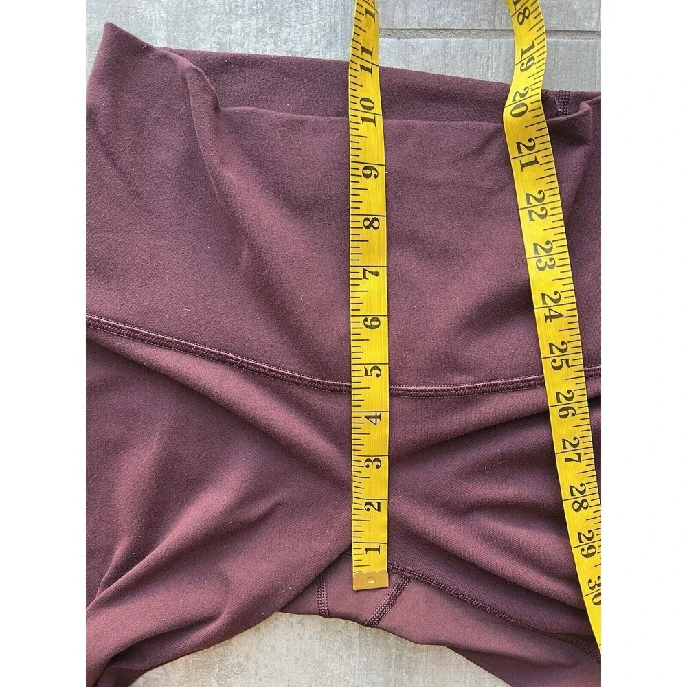 LULULEMON Wunder Under Pant Stirrup Bordeaux Drama High Rise RARE Legging 6